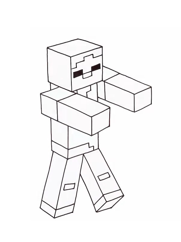Minecraft Zombie Coloriage Minecraft Zombie Coloriage