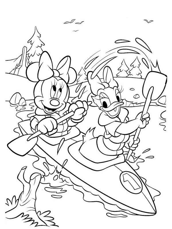 Minnie Mouse et Daisy Duck Coloriage