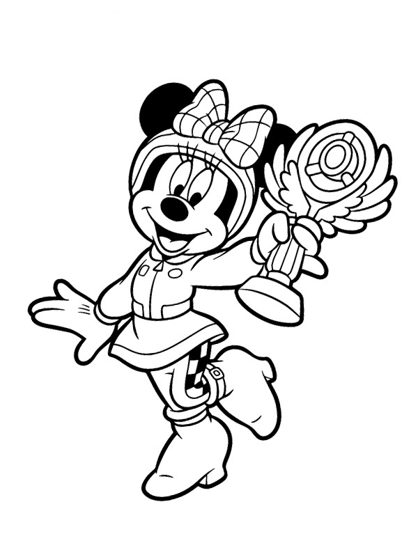 Minnie Mouse de Roaster racers Coloriage Minnie Mouse de Roaster racers Coloriage