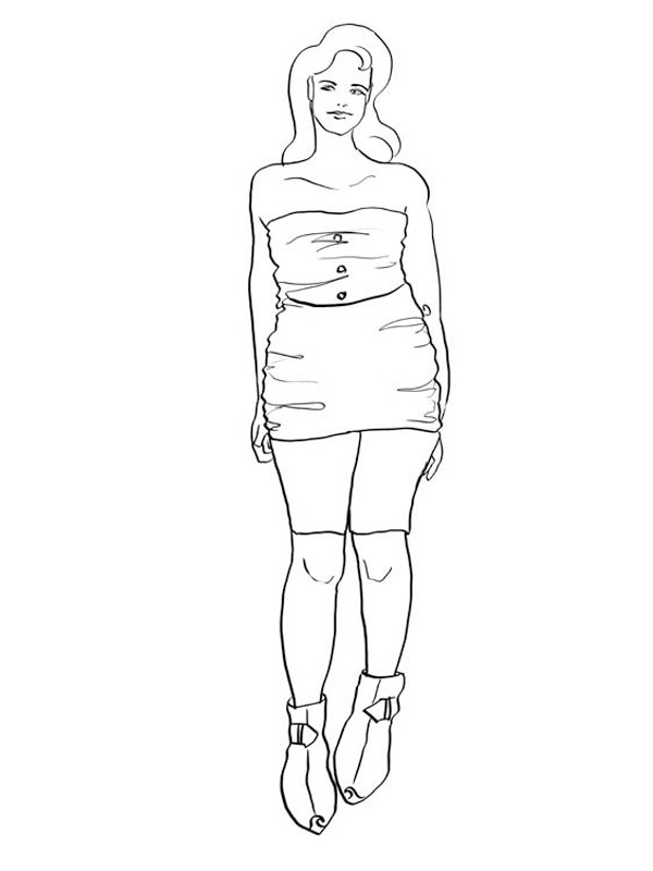 mannequin Coloriage mannequin Coloriage
