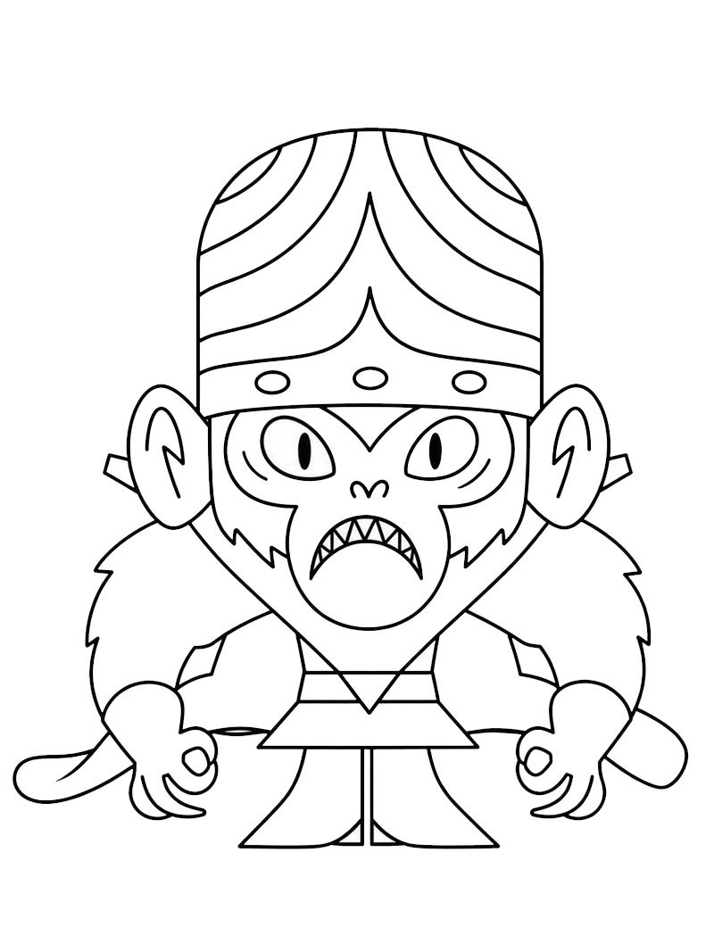 Mojo Jojo (Les Supers Nanas) Coloriage Mojo Jojo (Les Supers Nanas) Coloriage