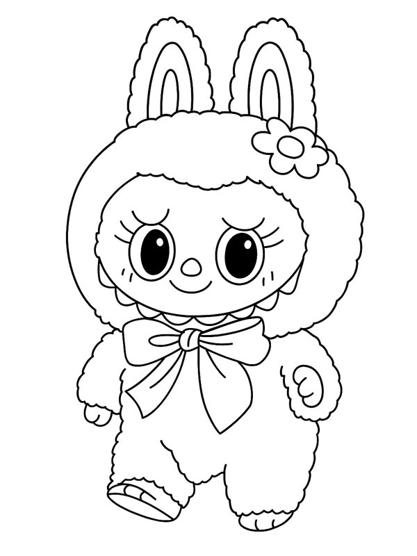 Mokoko (labubu) Coloriage Mokoko (labubu) Coloriage