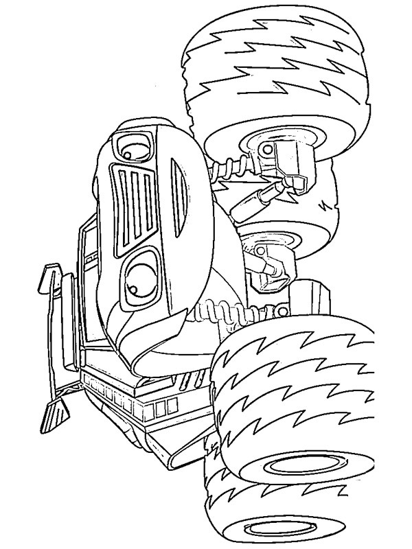 Watts monster truck Coloriage Watts monster truck Coloriage