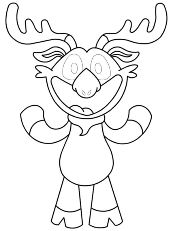 Moody Moose (Poppy Playtime) Coloriage Moody Moose (Poppy Playtime) Coloriage