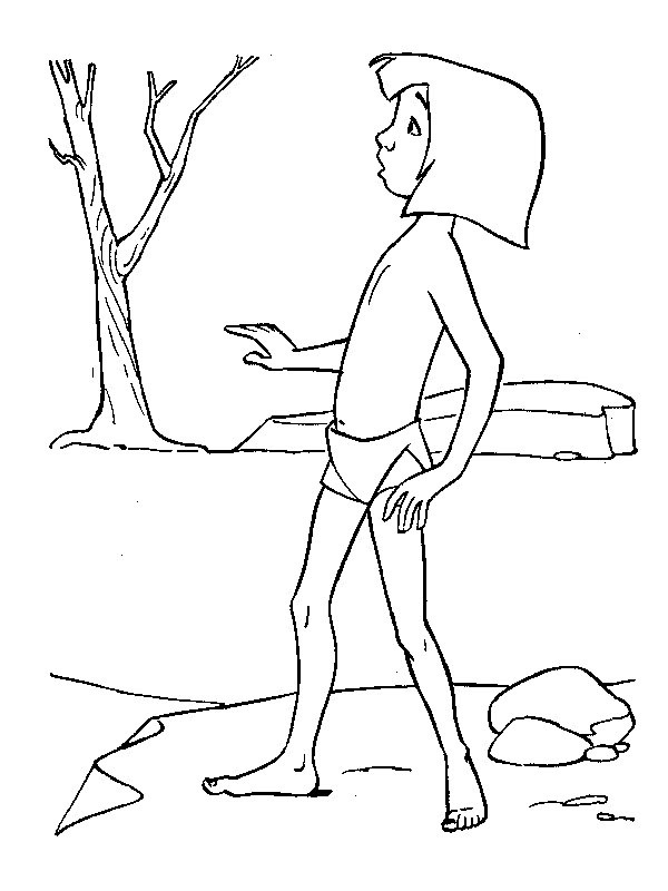 Mowgli Coloriage Mowgli Coloriage