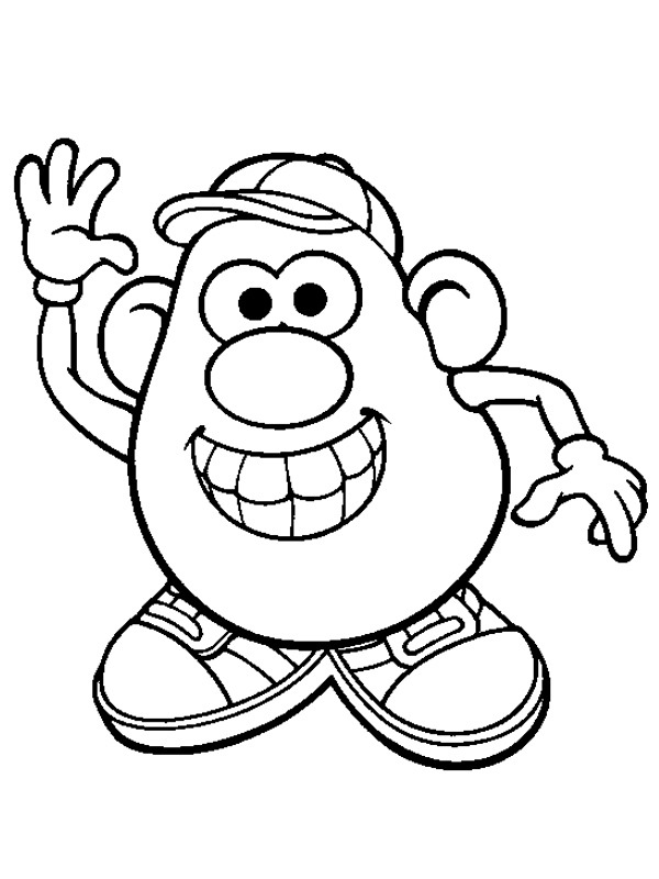 Coloriage monsieur patate en Ligne Gratuit à imprimer