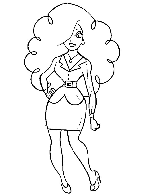 Ms. Sarah Bellum Coloriage Ms. Sarah Bellum Coloriage