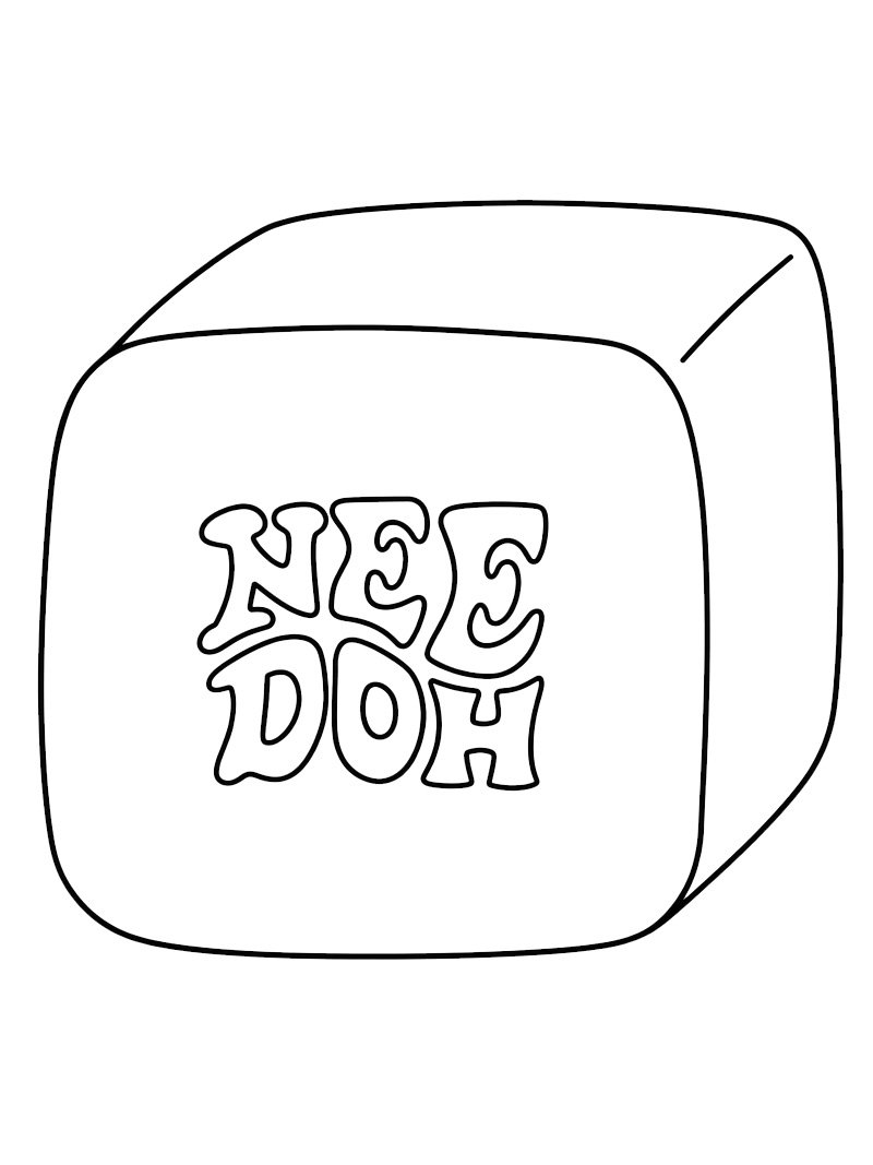 NeeDoh Nice Cube Coloriage NeeDoh Nice Cube Coloriage