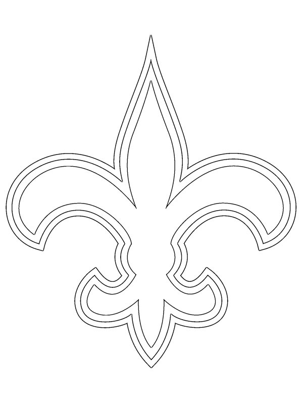 Saints de La Nouvelle-Orléan Coloriage Saints de La Nouvelle-Orléan Coloriage