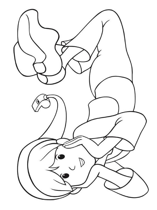 nils holgersson allongé Coloriage nils holgersson allongé Coloriage
