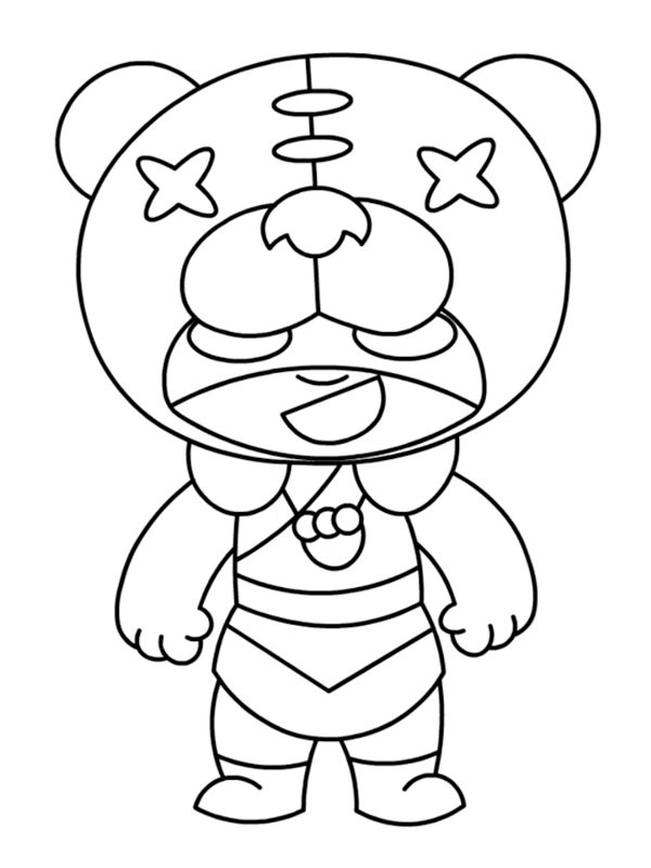 Nita Brawl Stars Coloriage Nita Brawl Stars Coloriage