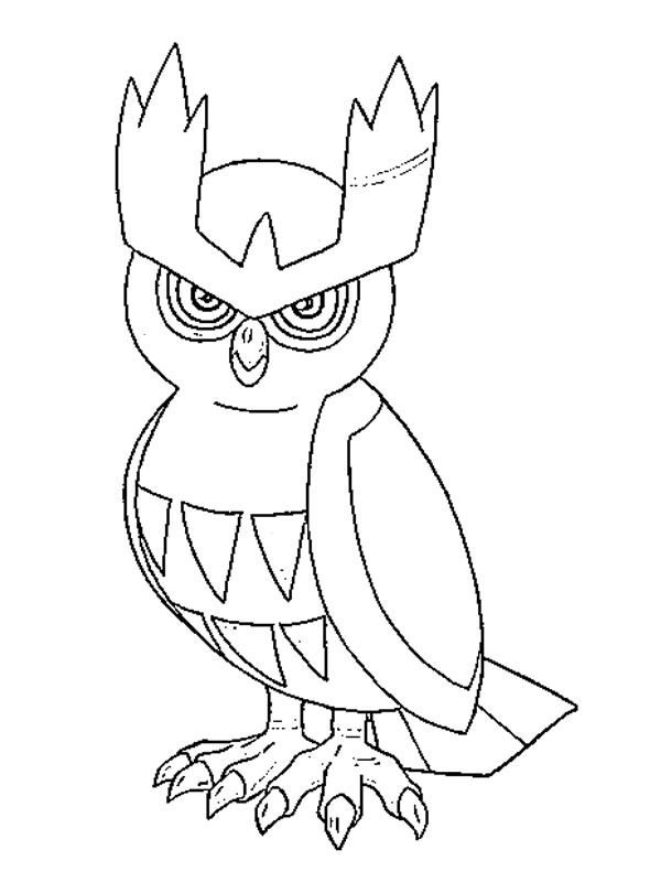 Noarfang (Pokémon) Coloriage Noarfang (Pokémon) Coloriage
