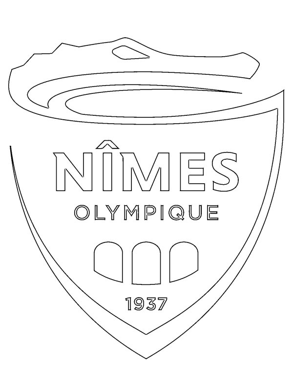 Nîmes Olympique Coloriage