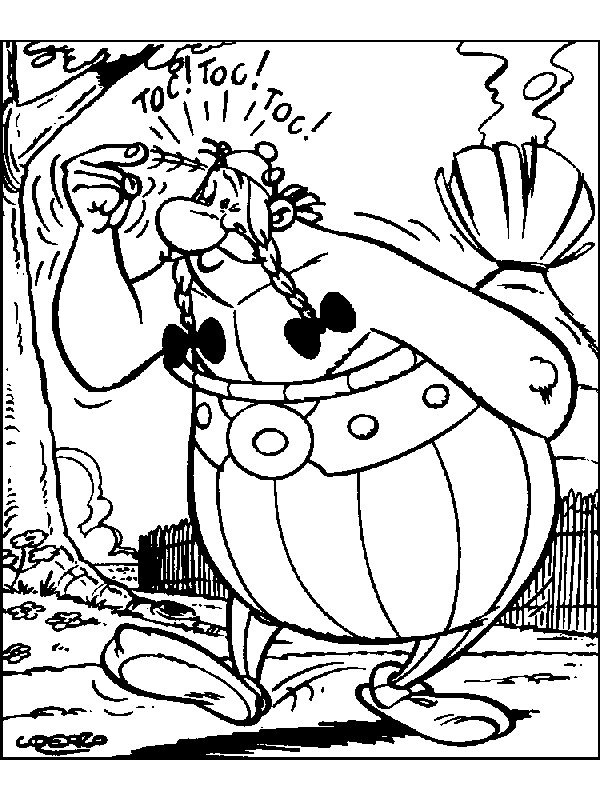 obélix Coloriage obélix Coloriage