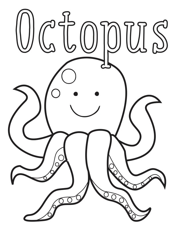 Octopode Coloriage