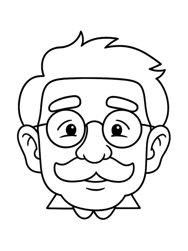 Grandp&egrave;re Coloriage