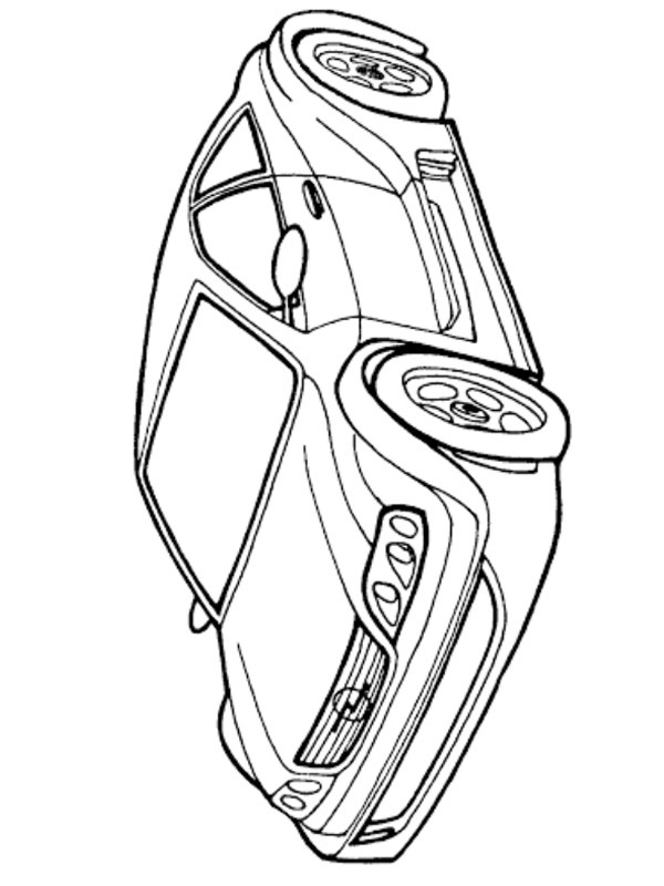 Opel Astra Coupe Coloriage