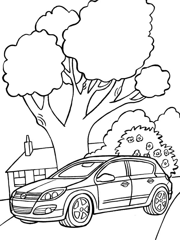 Opel Astra Coloriage Opel Astra Coloriage