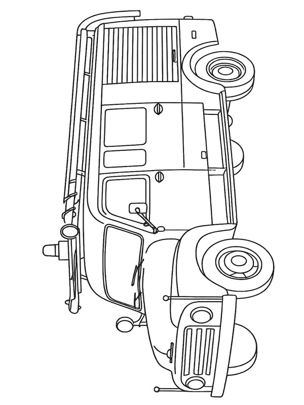 Camion pompiers Opel Blitz Coloriage Camion pompiers Opel Blitz Coloriage