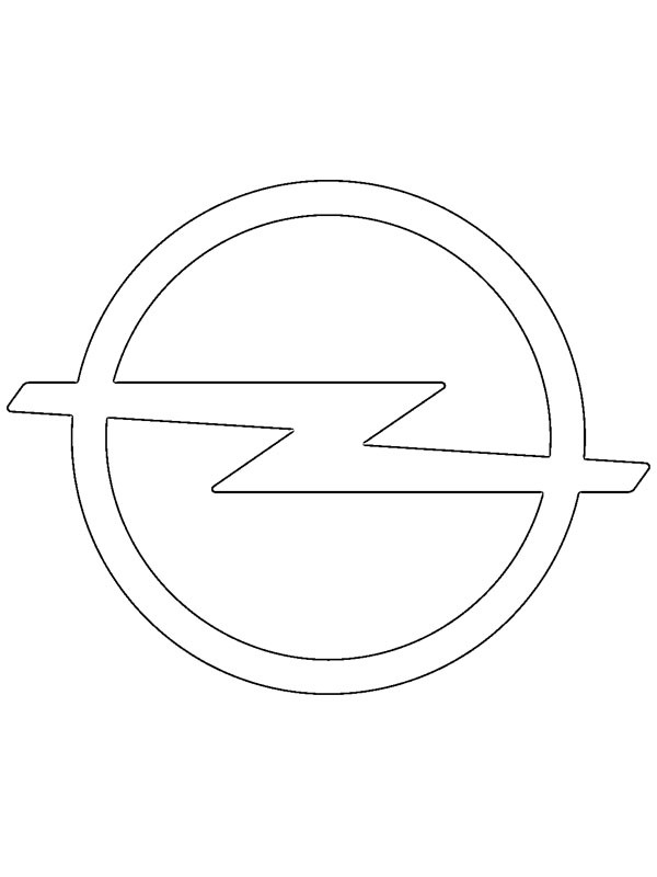 logo opel Coloriage