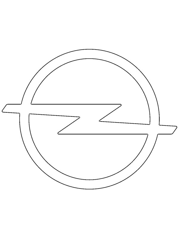 logo opel Coloriage logo opel Coloriage