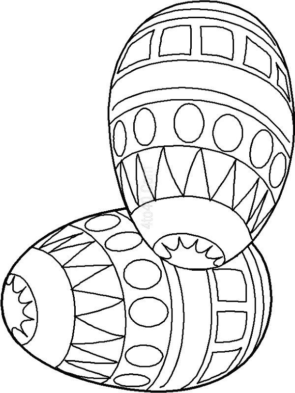 oeufs de Pâques Coloriage oeufs de Pâques Coloriage