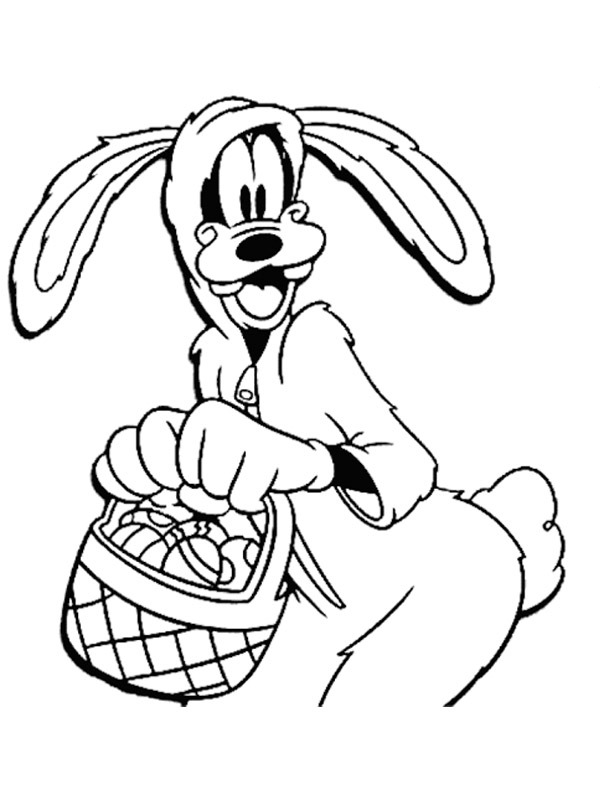 lapin de Pâques Dingo Coloriage lapin de Pâques Dingo Coloriage