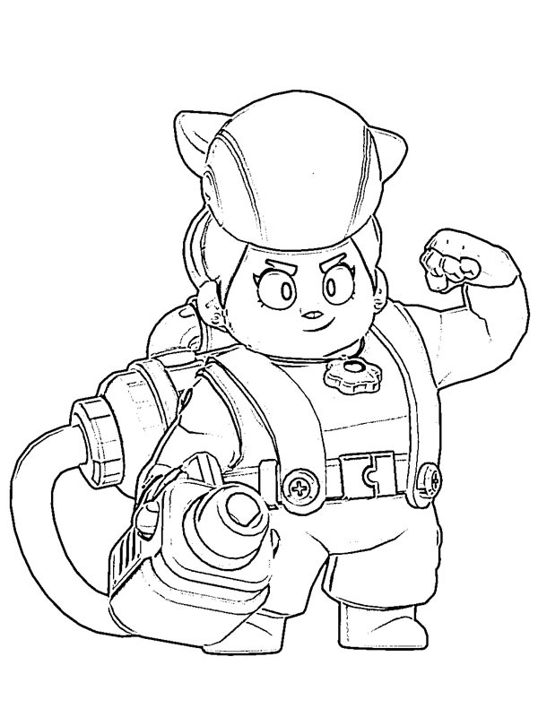 Pam Brawl Stars Coloriage Pam Brawl Stars Coloriage