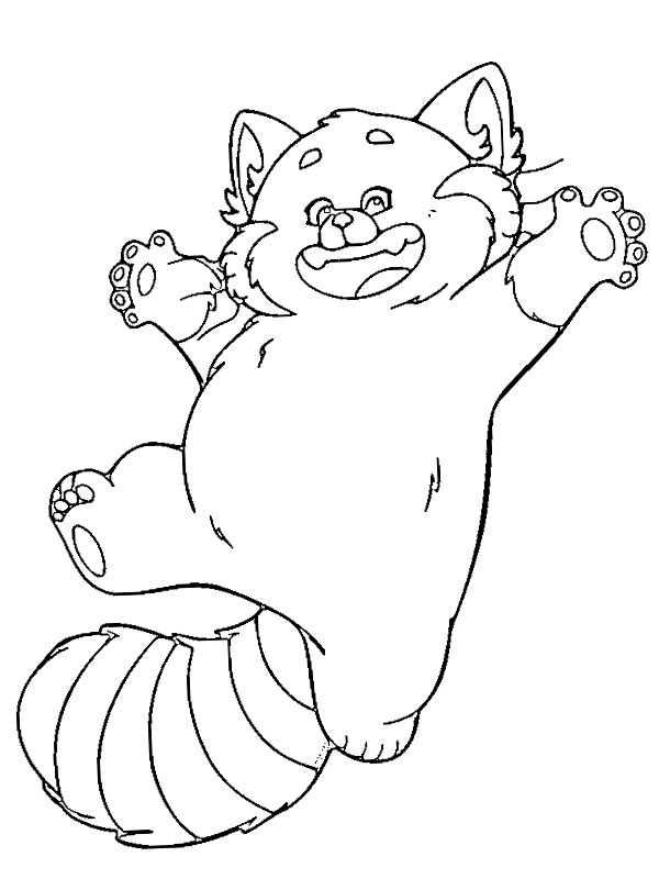 Panda Mei Lee Coloriage Panda Mei Lee Coloriage