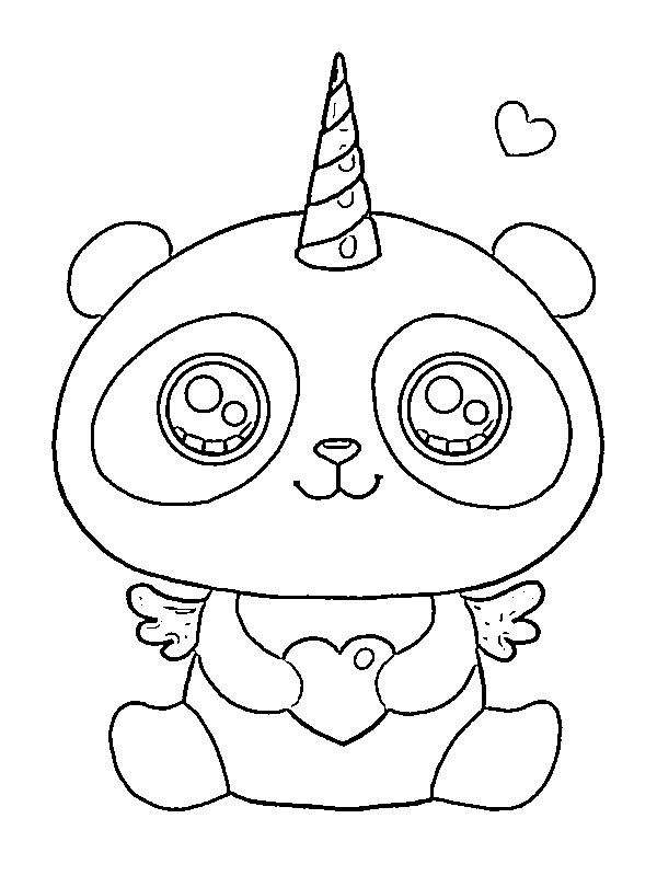 Pandacorn Coloriage Pandacorn Coloriage