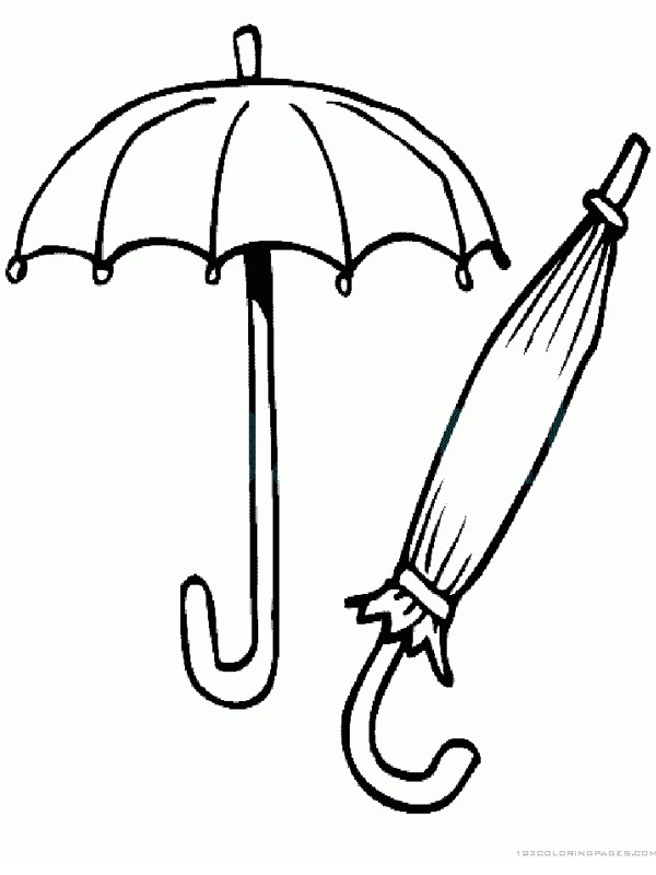 Parapluie Coloriage