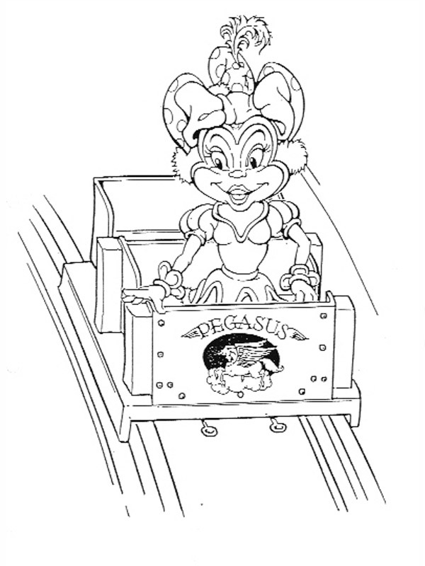 Pardijn en Pégase Coloriage Pardijn en Pégase Coloriage