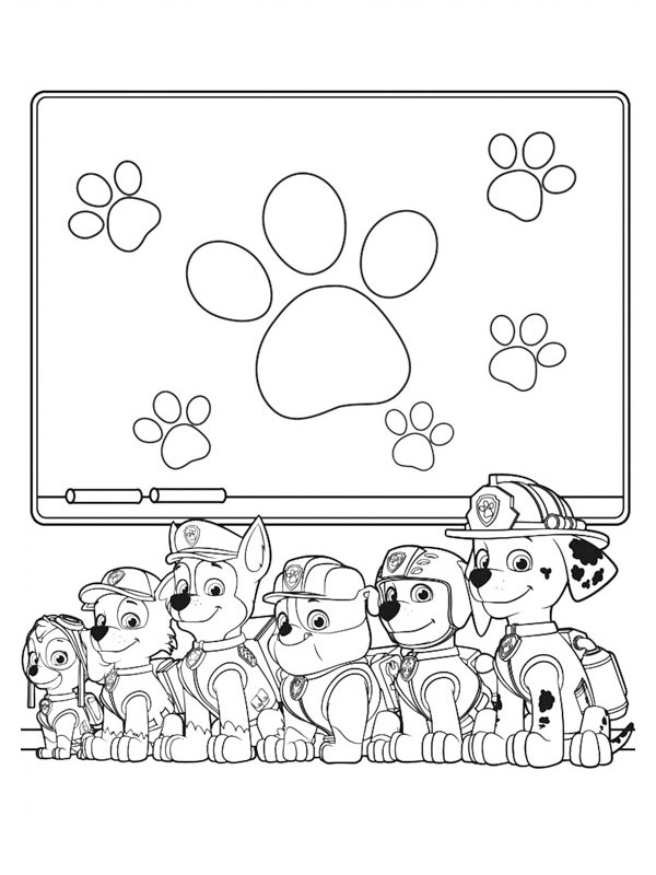 équipe Pat Patrouille Coloriage équipe Pat Patrouille Coloriage