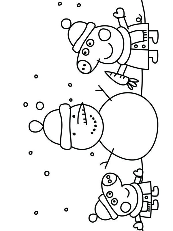 Peppa Pig & George Pig Coloriage Peppa Pig & George Pig Coloriage