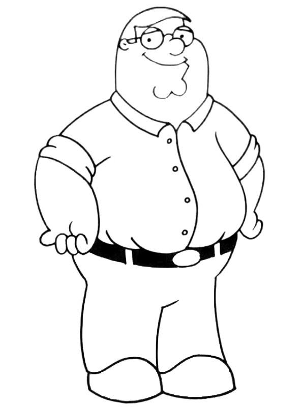 Peter Griffin Coloriage Peter Griffin Coloriage