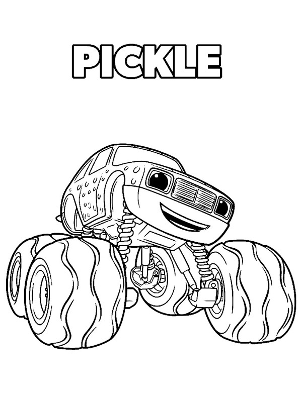 Pickle (Blaze et les Monster Machines) Coloriage