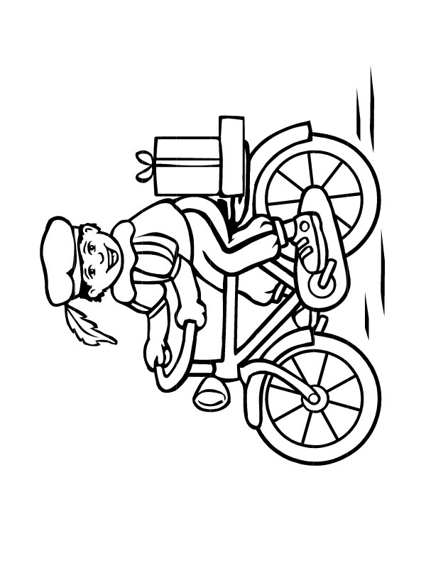 père fouettard en vélo Coloriage père fouettard en vélo Coloriage