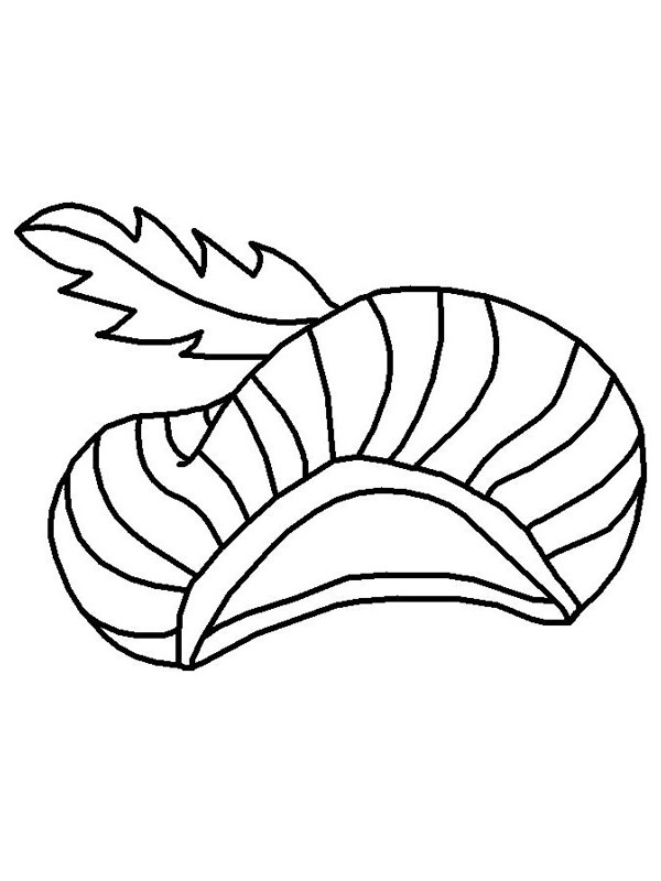 Chapeau père fouettard Coloriage Chapeau père fouettard Coloriage