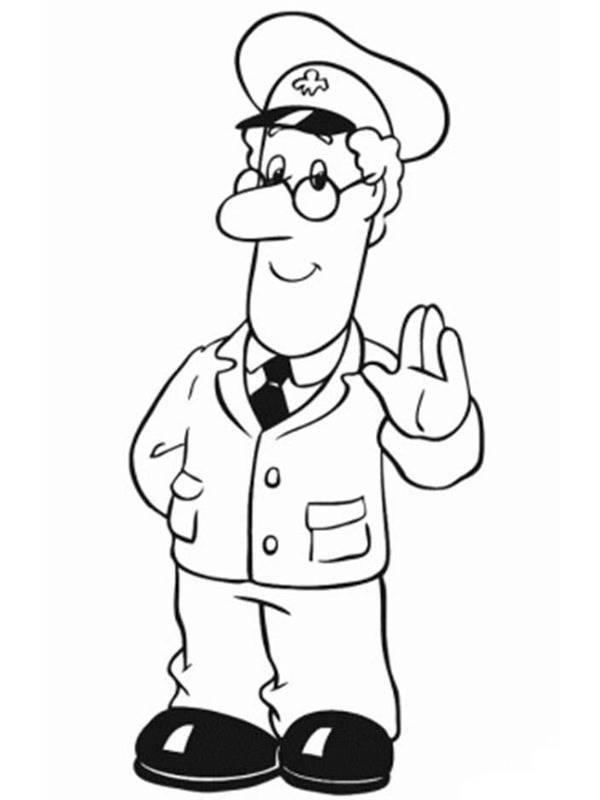 pierre le facteur Coloriage pierre le facteur Coloriage