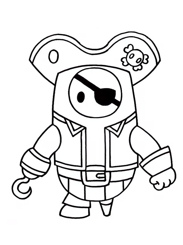 pirate skin fall guys Coloriage pirate skin fall guys Coloriage