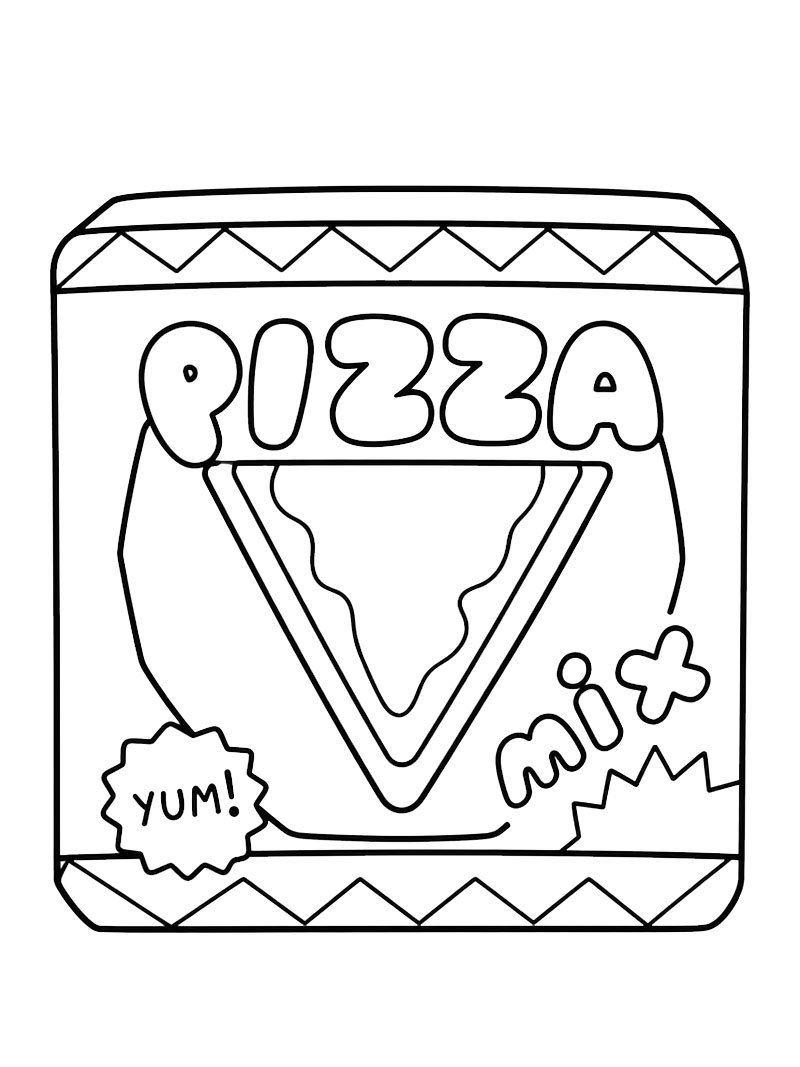 Pizza (Toca Boca) Coloriage