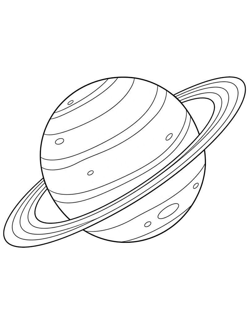 Uranus (planète) Coloriage Uranus (planète) Coloriage