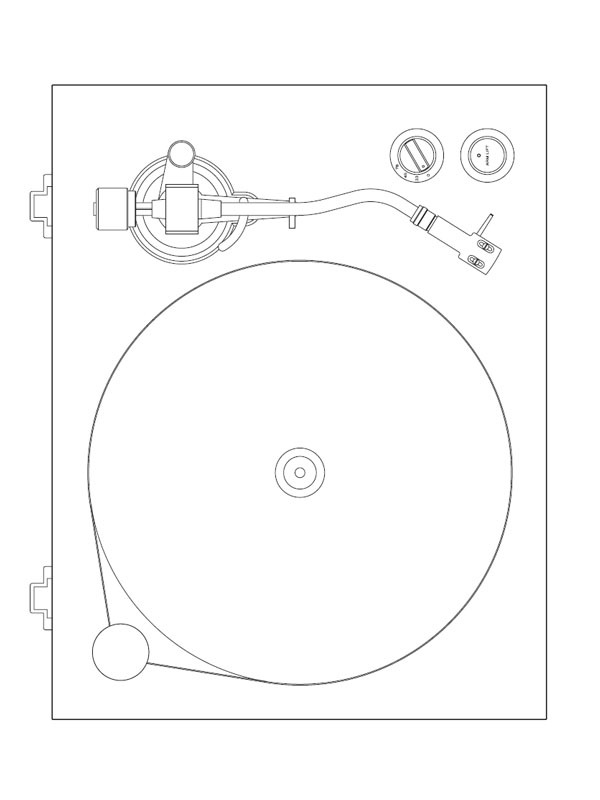 Table tournante Coloriage Table tournante Coloriage