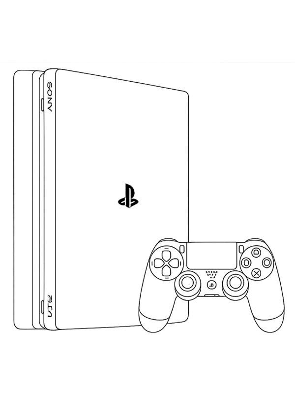 Playstation 4 Coloriage Playstation 4 Coloriage
