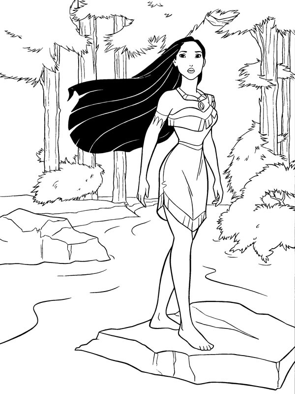 Pocahontas Coloriage Pocahontas Coloriage