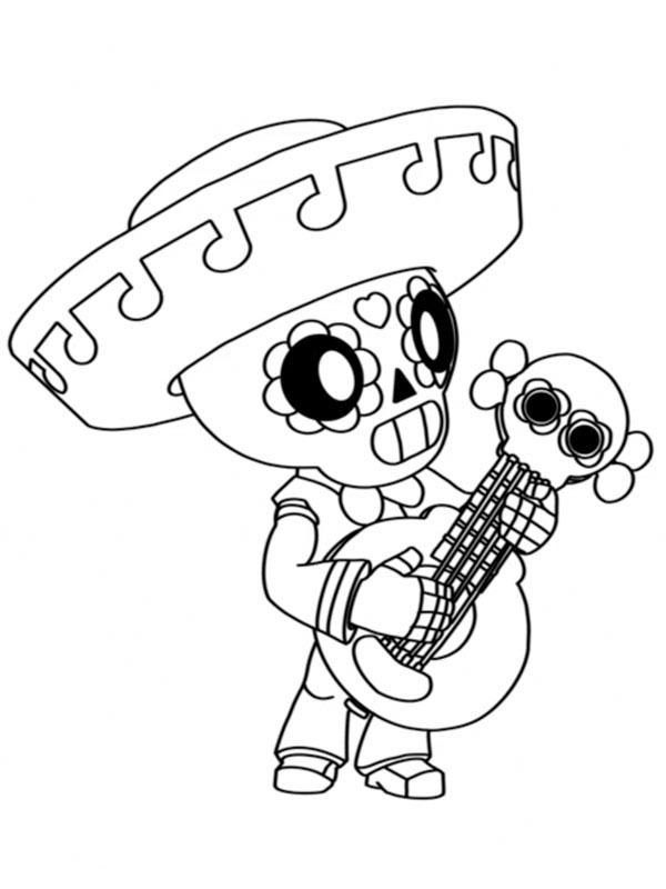 Poco Brawl Stars Coloriage Poco Brawl Stars Coloriage