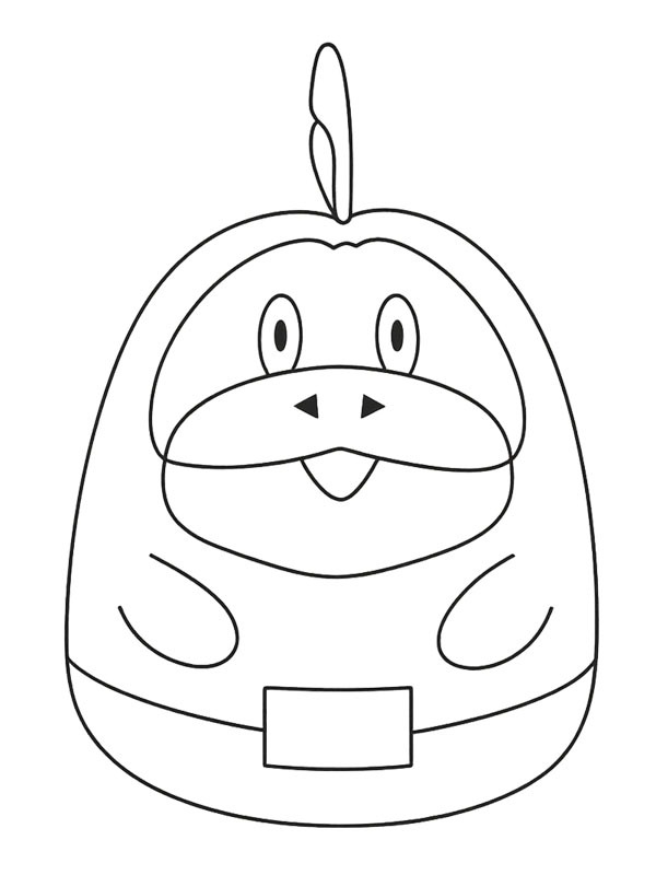 Pokémon Chochodile Squishmallows Coloriage Pokémon Chochodile Squishmallows Coloriage