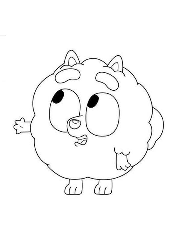 Pom Pom (Bluey) Coloriage Pom Pom (Bluey) Coloriage