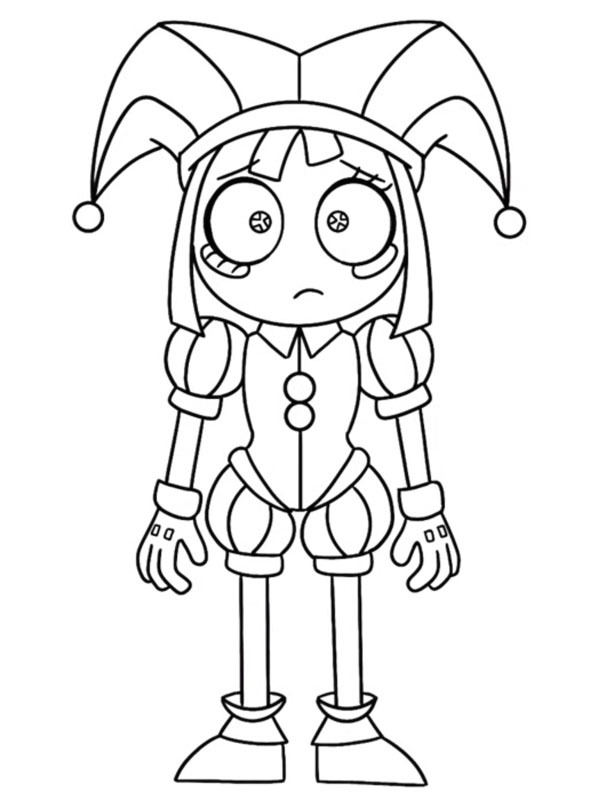Pomni The Amazing Digital Circus Coloriage Pomni The Amazing Digital Circus Coloriage