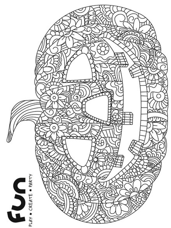 mandala potiron Coloriage mandala potiron Coloriage